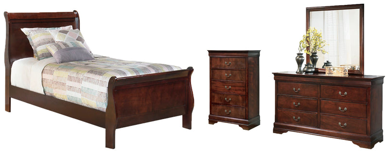 Alisdair Sleigh Bed, Dresser, Mirror, Chest & Nightstand, Bedroom Set