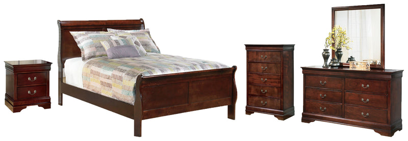 Alisdair Sleigh Bed, Dresser, Mirror, Chest & Nightstand, Bedroom Set