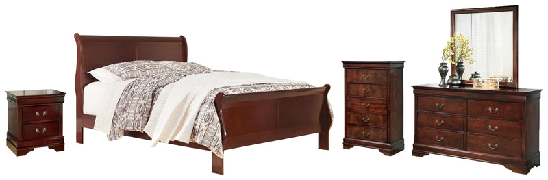 Alisdair Sleigh Bed, Dresser, Mirror, Chest & Nightstand, Bedroom Set