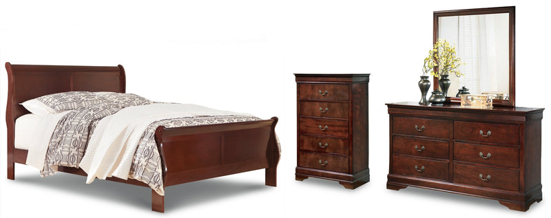 Alisdair Sleigh Bed, Dresser, Mirror, Chest & Nightstand, Bedroom Set