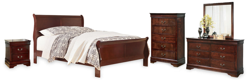 Alisdair Sleigh Bed, Dresser, Mirror, Chest & Nightstand, Bedroom Set