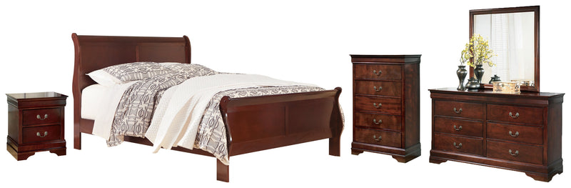 Alisdair Sleigh Bed, Dresser, Mirror, Chest & Nightstand, Bedroom Set