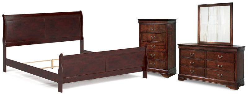 Alisdair Sleigh Bed, Dresser, Mirror, Chest & Nightstand, Bedroom Set
