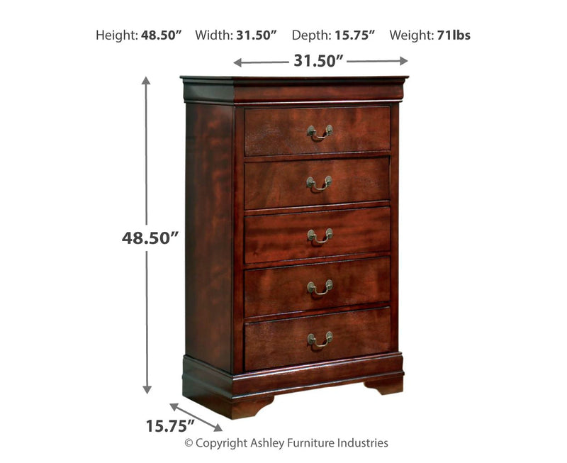 Alisdair Sleigh Bed, Dresser, Mirror, Chest & Nightstand, Bedroom Set