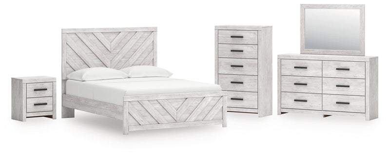 Cayboni Panel Bed, Dresser, Mirror, Chest & Nightstand, Bedroom Set