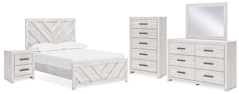 Cayboni Panel Bed, Dresser, Mirror, Chest & Nightstand, Bedroom Set