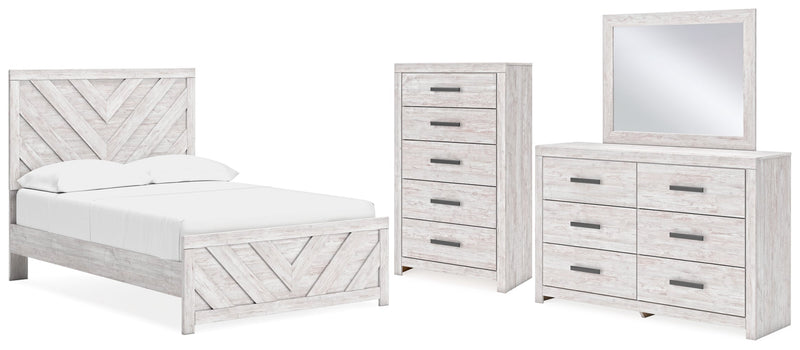 Cayboni Panel Bed, Dresser, Mirror, Chest & Nightstand, Bedroom Set