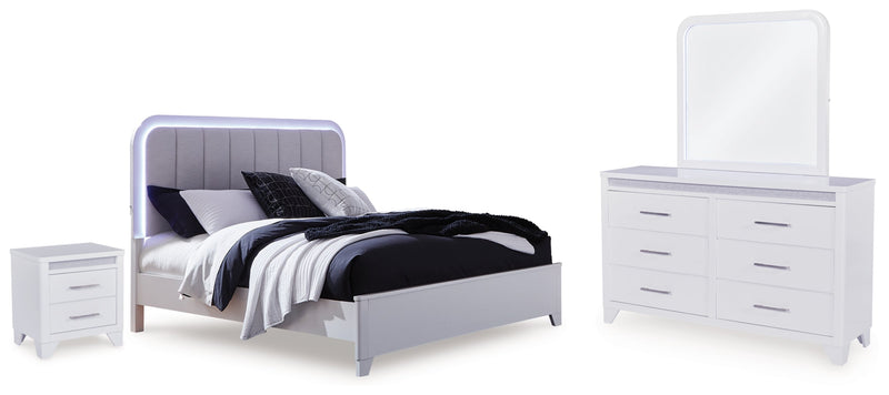 Frostlyn Upholstered Panel Bed