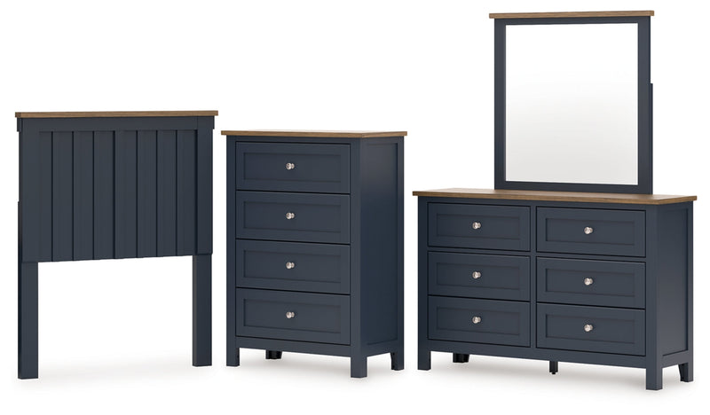 Landocken Panel Bed, Dresser, Mirror, Chest & Nightstand, Bedroom Set