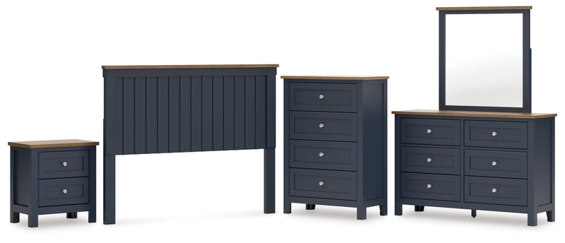 Landocken Panel Bed, Dresser, Mirror, Chest & Nightstand, Bedroom Set