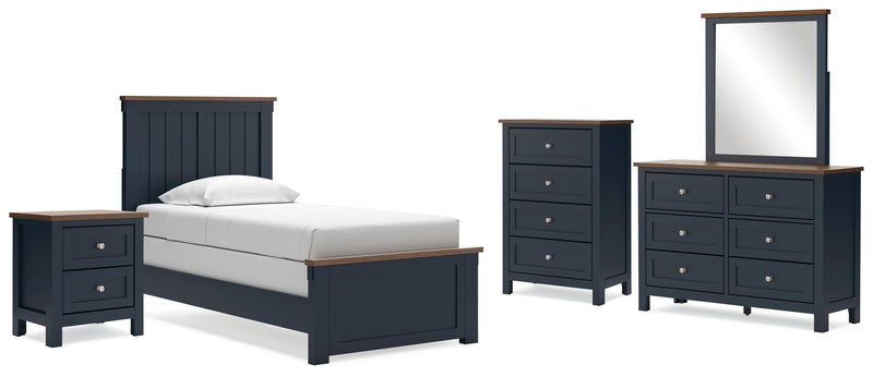 Landocken Panel Bed, Dresser, Mirror, Chest & Nightstand, Bedroom Set
