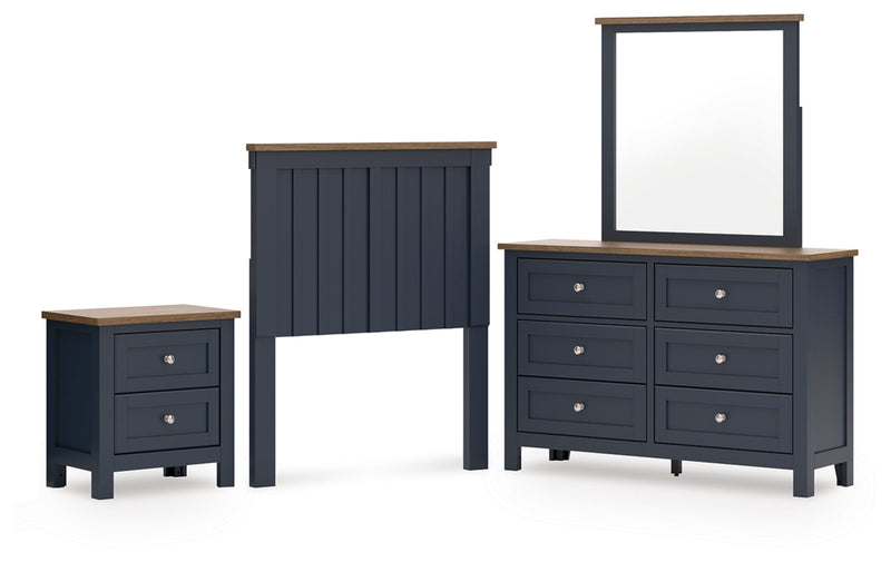 Landocken Panel Bed, Dresser, Mirror, Chest & Nightstand, Bedroom Set