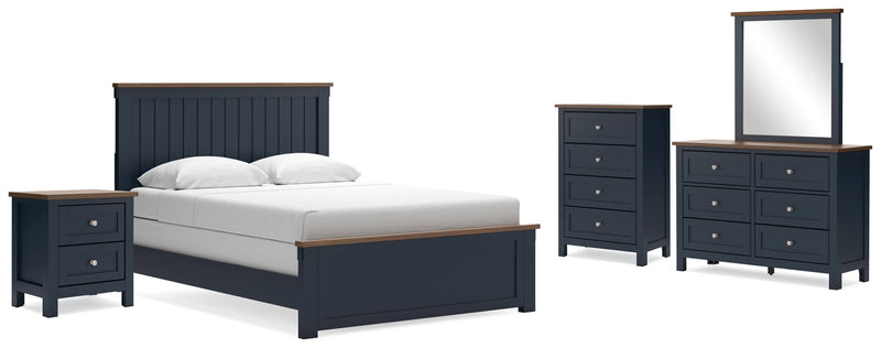 Landocken Panel Bed, Dresser, Mirror, Chest & Nightstand, Bedroom Set
