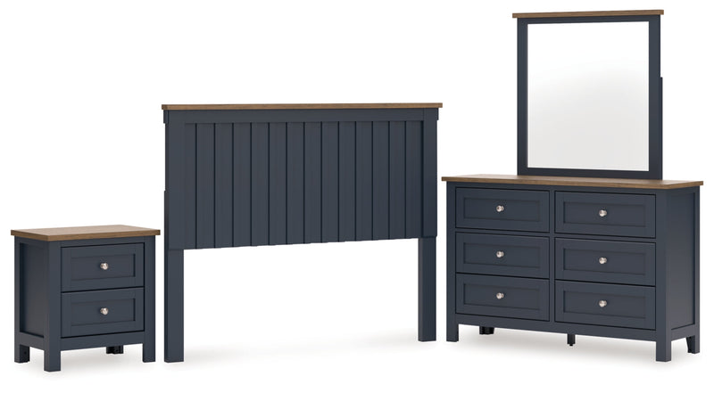 Landocken Panel Bed, Dresser, Mirror, Chest & Nightstand, Bedroom Set