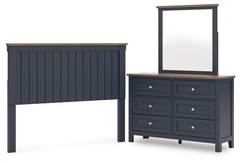 Landocken Panel Bed, Dresser, Mirror, Chest & Nightstand, Bedroom Set
