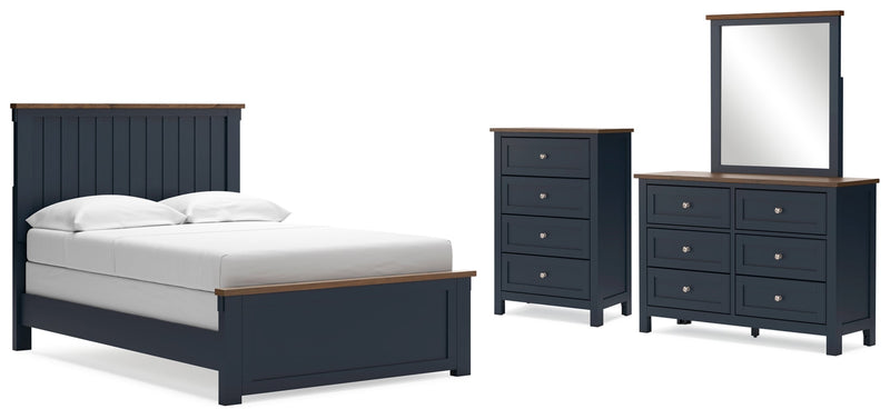 Landocken Panel Bed, Dresser, Mirror, Chest & Nightstand, Bedroom Set