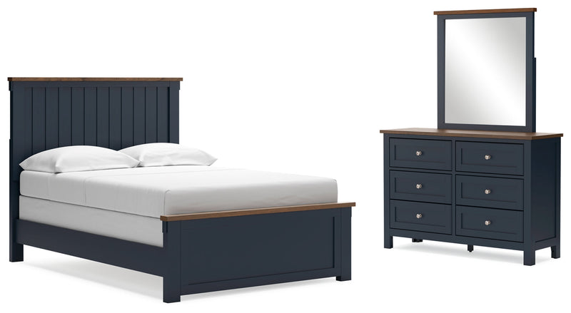 Landocken Panel Bed, Dresser, Mirror, Chest & Nightstand, Bedroom Set