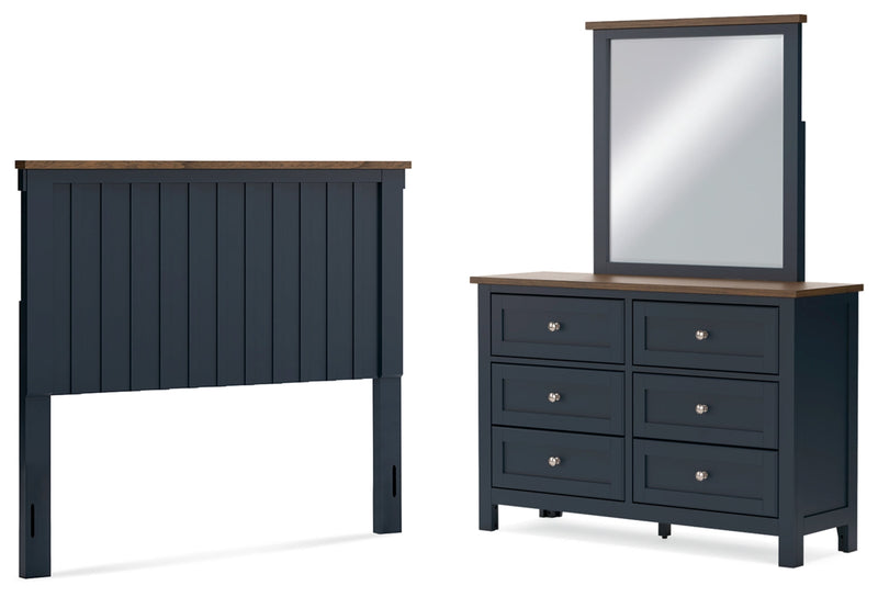 Landocken Panel Bed, Dresser, Mirror, Chest & Nightstand, Bedroom Set