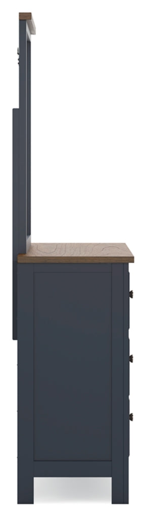 Landocken Panel Bed, Dresser, Mirror, Chest & Nightstand, Bedroom Set