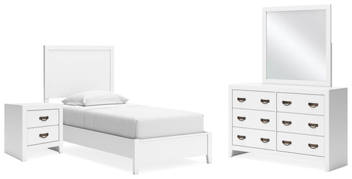 Binterglen Bedroom Sets Twin Mirrored Dresser and Nightstand