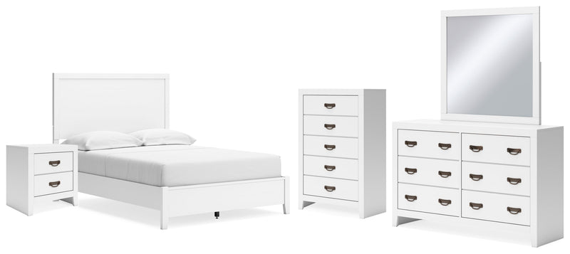 Binterglen Panel Bed, Dresser, Mirror, Chest & Nightstand, Bedroom Set