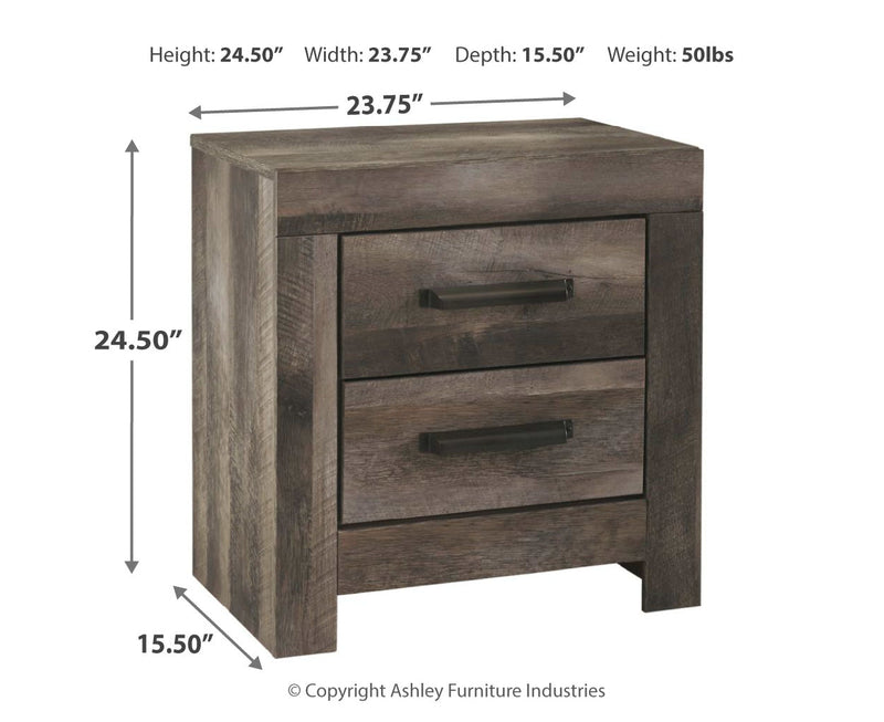 Wynnlow Two Drawer Night Stand