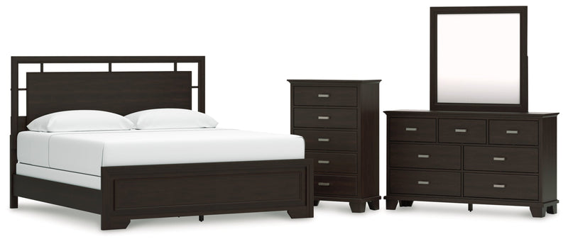 Covetown Panel Bed, Dresser, Mirror, Chest & Nightstand, Bedroom Set
