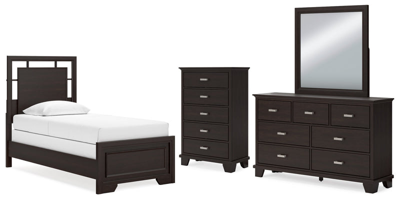Covetown Panel Bed, Dresser, Mirror, Chest & Nightstand, Bedroom Set