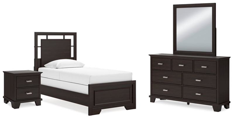 Covetown Panel Bed, Dresser, Mirror, Chest & Nightstand, Bedroom Set