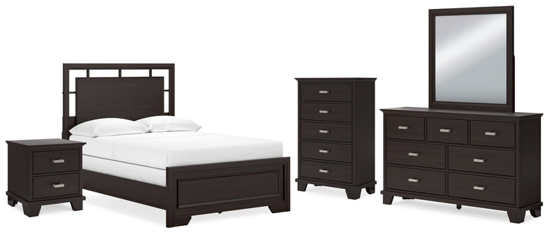 Covetown Panel Bed, Dresser, Mirror, Chest & Nightstand, Bedroom Set