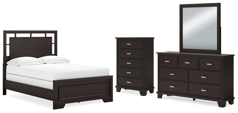 Covetown Panel Bed, Dresser, Mirror, Chest & Nightstand, Bedroom Set
