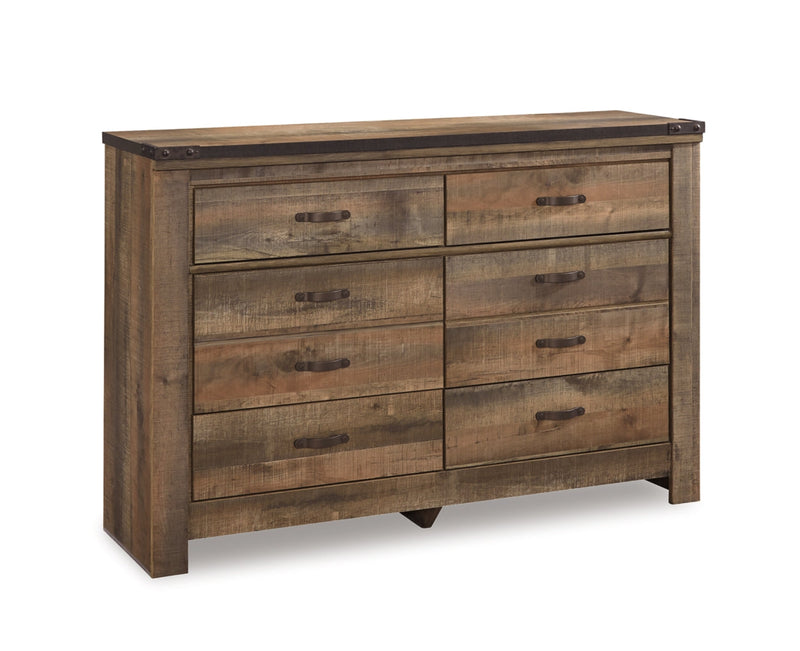 Trinell Panel Bed, Dresser, Mirror & Chest, Bedroom Set
