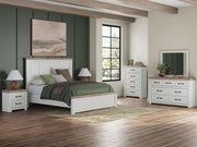 Savonport King Panel Bed, Dresser, Mirror, Chest and Nightstand