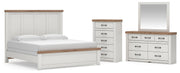 Savonport King Panel Bed, Dresser, Mirror and Chest