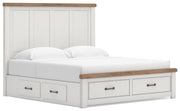 Savonport Panel Storage Bed. Dresser