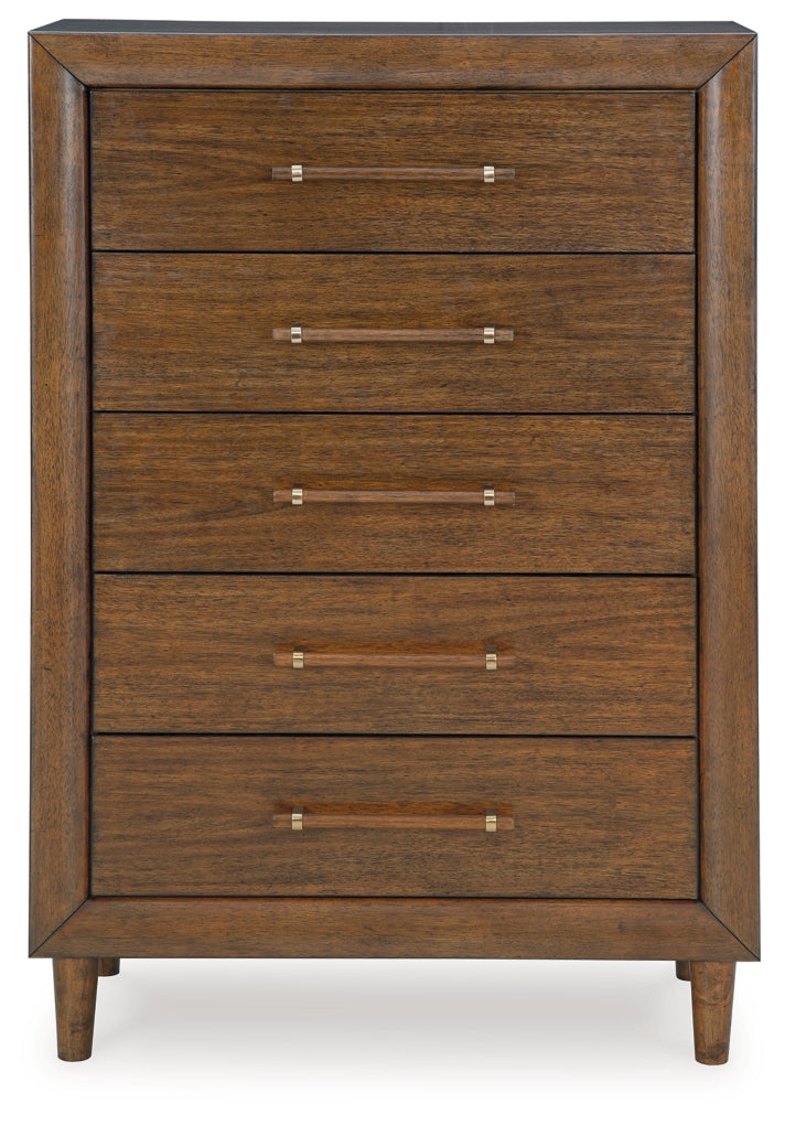 Lyncott Upholstered Bed, Dresser, Mirror, Chest & Nightstand, Bedroom Set