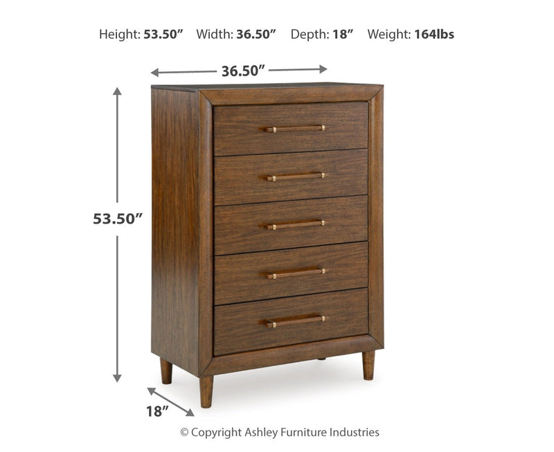 Lyncott Upholstered Bed, Dresser, Mirror, Chest & Nightstand, Bedroom Set