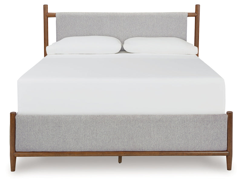 Lyncott Upholstered Bed, Dresser, Mirror, Chest & Nightstand, Bedroom Set
