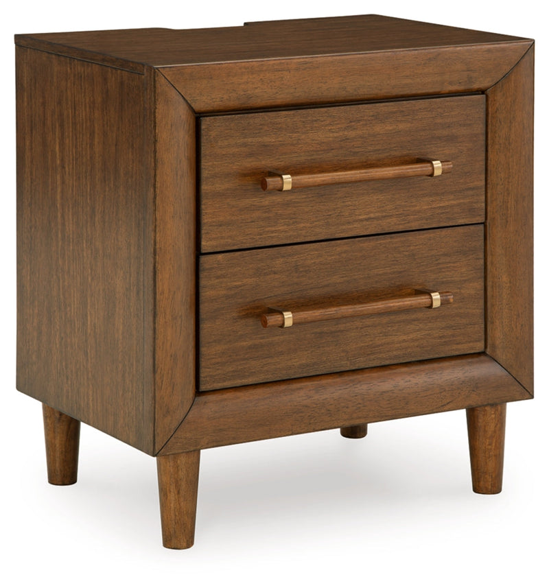 Lyncott Upholstered Bed, Dresser, Mirror, Chest & Nightstand, Bedroom Set