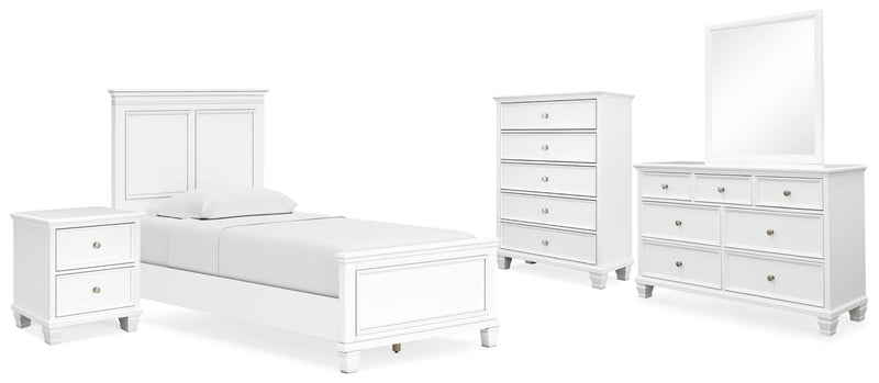 Fortman Panel Bed, Dresser, Mirror, Chest & Nightstand, Bedroom Set