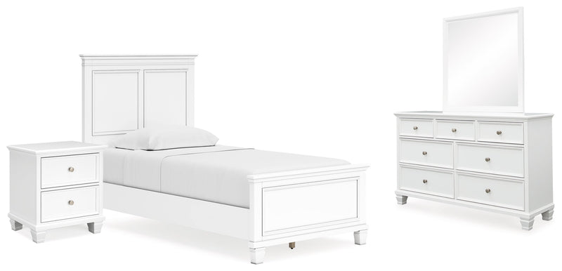 Fortman Panel Bed, Dresser, Mirror, Chest & Nightstand, Bedroom Set