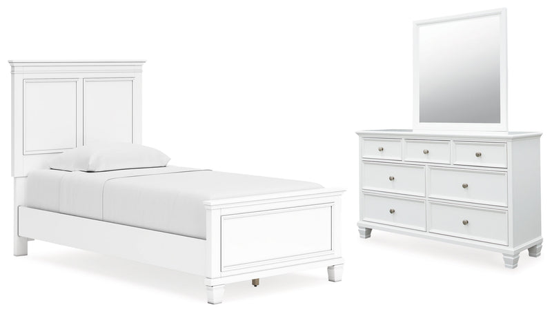Fortman Panel Bed, Dresser, Mirror, Chest & Nightstand, Bedroom Set