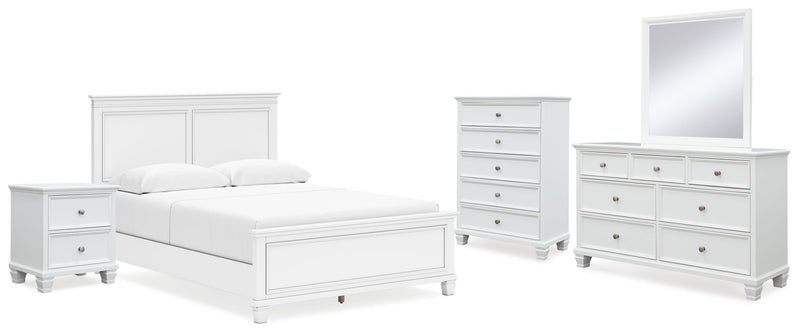 Fortman Panel Bed, Dresser, Mirror, Chest & Nightstand, Bedroom Set