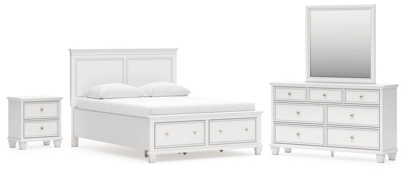 Fortman Panel Bed, Dresser, Mirror, Chest & Nightstand, Bedroom Set