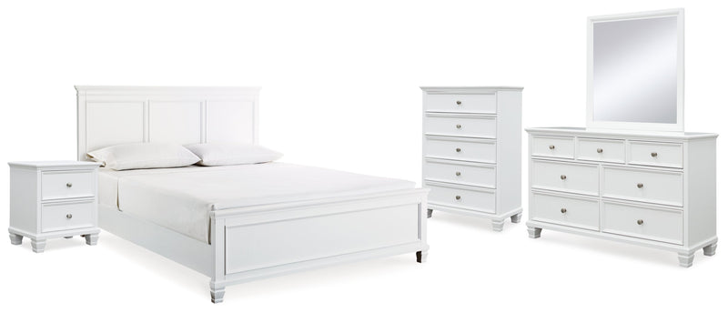 Fortman Panel Bed, Dresser, Mirror, Chest & Nightstand, Bedroom Set