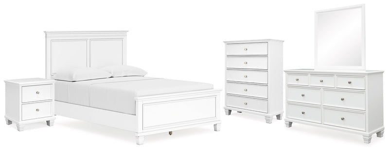 Fortman Panel Bed, Dresser, Mirror, Chest & Nightstand, Bedroom Set