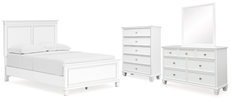 Fortman Panel Bed, Dresser, Mirror, Chest & Nightstand, Bedroom Set