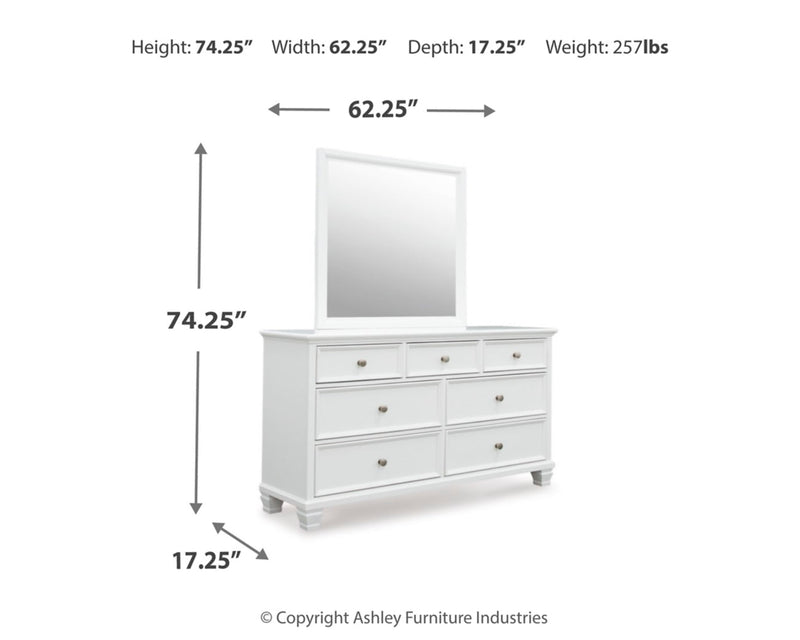 Fortman Panel Bed, Dresser, Mirror, Chest & Nightstand, Bedroom Set