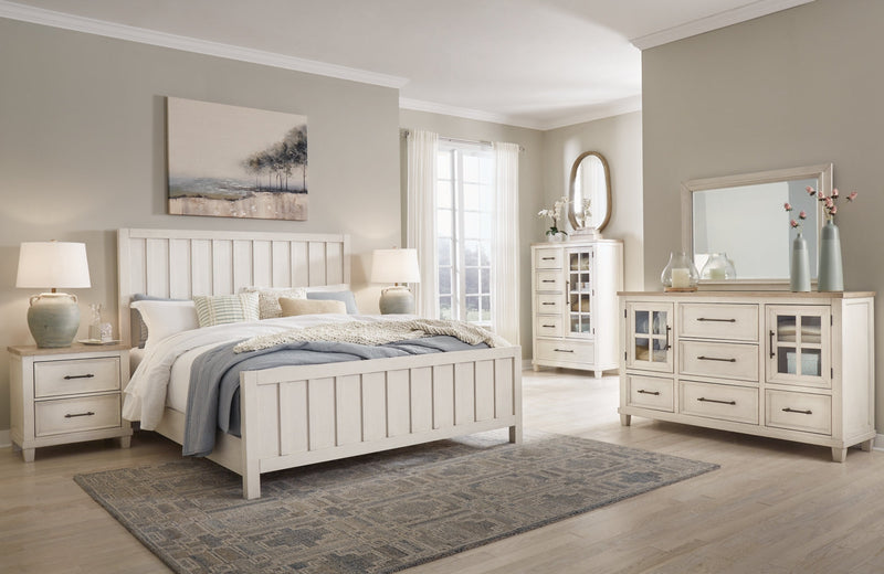 Shaybrock Panel Bed, Dresser, Mirror, Chest & Nightstand, Bedroom Set