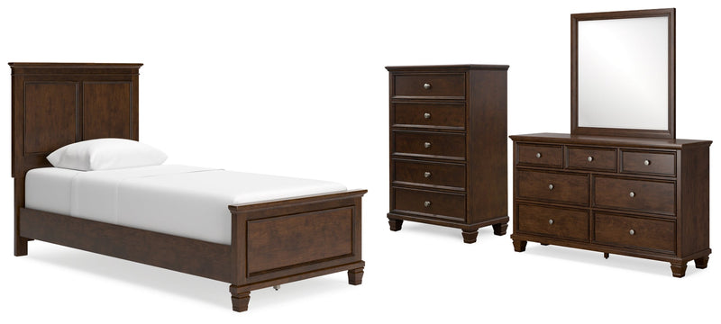 Danabrin Panel Bed, Dresser, Mirror, Chest & Nightstand, Bedroom Set